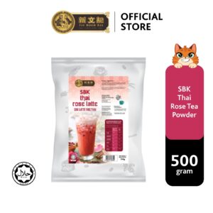 [ HALAL ] SBK Thai Rose Latte Powder｜Premium Thailand Pink Rose Milk Tea Mix｜Latte Ros｜500g